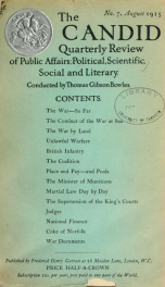 Candid Quarterly Review of Public Affairs, Political, Scientific, Social and Literary 4 no.7_cover
