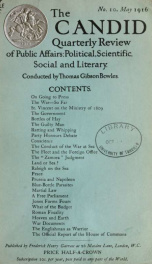 Candid Quarterly Review of Public Affairs, Political, Scientific, Social and Literary 5_cover