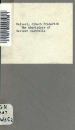 The aborigines of Western Australia_cover