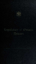 Official report of debates (Hansard) : Legislative Assembly of Ontario = Journal des débats (Hansard) : Assemblée législative de l'Ontario 1970 2_cover