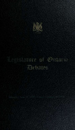 Official report of debates (Hansard) : Legislative Assembly of Ontario = Journal des débats (Hansard) : Assemblée législative de l'Ontario 1970 4_cover