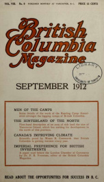 British Columbia Magazine 8, no.9_cover