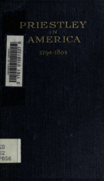Priestley in America, 1794-1804_cover