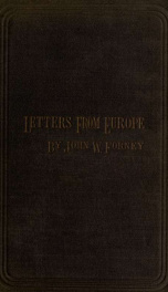 Letters from Europe;_cover