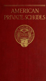 Handbook of American Private Schools_cover