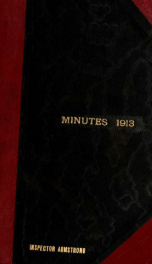 Minutes of the proceedings 1913_cover