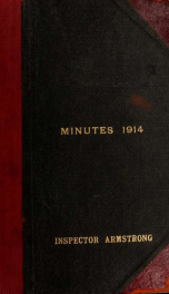 Minutes of the proceedings 1914_cover