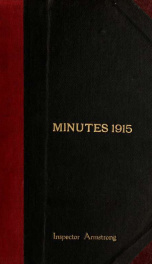 Minutes of the proceedings 1915_cover