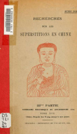 Recherches sur les superstitions en Chine 10_cover