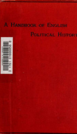 A handbook in outline of the political history of England to 1890_cover