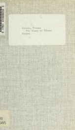 The diary of Thomas Vernon, a loyalist, banished from Newport by the Rhode Island General Assembly in 1776_cover