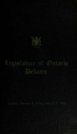 Official report of debates (Hansard) : Legislative Assembly of Ontario = Journal des débats (Hansard) : Assemblée législative de l'Ontario 1955 1_cover