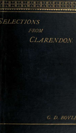Characters and episodes of the Great Rebellion; selected from the history and autobiography of Edward, Earl of Clarendon_cover