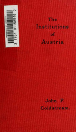 The institutions of Austria_cover