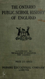 Ontario Public School history of England : for use in Forms IV and V of the Public Schools_cover