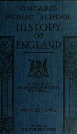 Ontario Public School history of England; authorized by the Minister of Education for Ontario_cover
