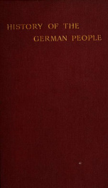 History of the German people at the close of the Middle Ages; 8_cover
