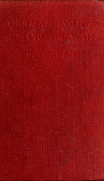 German policy before the war_cover