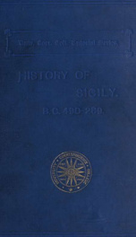 A history of Sicily, 491-289 B.C_cover