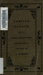 Five parliamentary speeches_cover