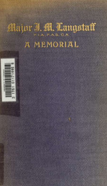 Major J.M. Langstaff; a memorial_cover