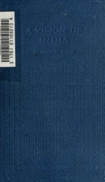 A vision of India; with a frontispiece_cover