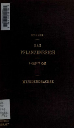 Das Pflanzenreich. Regni vegetabilis conspectus. Im Auftrage der Königl. preuss. Akademie der Wissenschaften hrgs. von A. Engler 62_cover