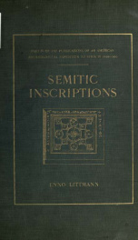 Semitic inscriptions_cover
