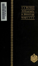 German orthography and phonology, a treatise with a word-list_cover