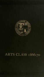 Arts class, 1866-70_cover