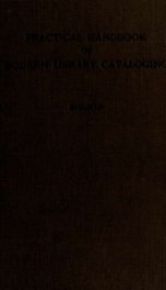 Practical handbook of modern library cataloging_cover