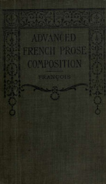 Advanced French prose composition_cover