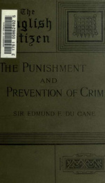 The punishment and prevention of crime_cover