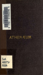 Rules and regulations for the government of the Athenaeum, with an alphabetical list of the members, [etc.]_cover