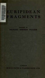 Euripidean fragments;_cover