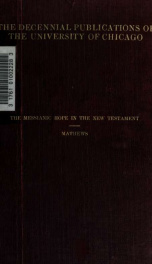 The Messianic hope in the New Testament_cover