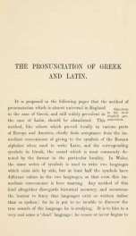 The restored pronunciation of Greek and Latin, with tables and pracitical explanations_cover