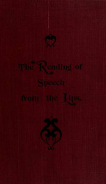 The reading of speech from the lips_cover