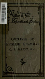 Outlines of English grammar for the use of junior classes_cover