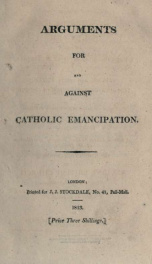 A letter to the Right Honourable the Earl of Liverpool, on the claims of the Roman Catholics_cover