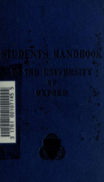 The student's handbook to the University and Colleges of Oxford_cover