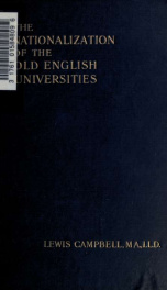 On the nationalisation of the old English universities_cover