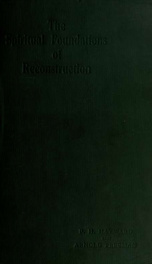 The spiritual foundations of reconstruction, a plea for new educational methods_cover