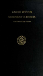 The organization of instruction materials, with special relation to the elementary school curriculum_cover