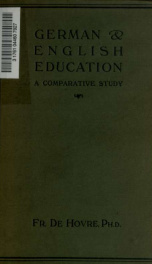 German and English education, a comparative study_cover