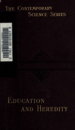 Education and heredity; a study in sociology_cover