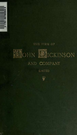 The firm of John Dickinson and company, limited, with an appendix on ancient paper making_cover