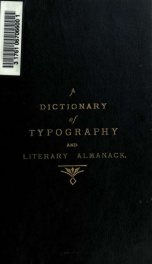 Dictionary of typography and its accessory arts_cover