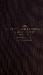 The modern credit company, its place in business financing_cover