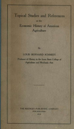 Topical studies and references on the economic history of American agriculture_cover